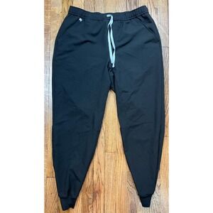 FIGS Tansen Jogger Scrub Pants Men's Sz XL Black Drawstring Medical Uniform